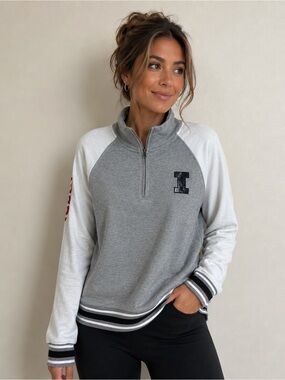 University of Illinois 1/4 Zip Sweatshirt SZ M